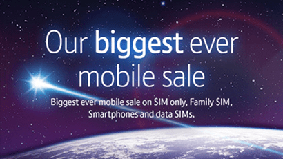 Banner for BT's sale