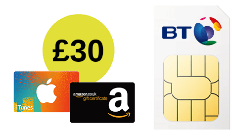 BT Mobile £30 Amazon voucher