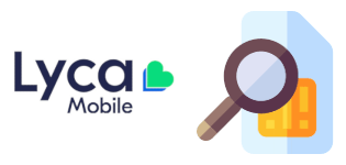 Lyca Mobile logo with a magnifying glass and SIM card