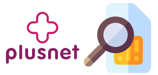 Plusnet logo with SIM card