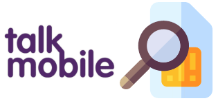 Talkmobile logo with SIM card
