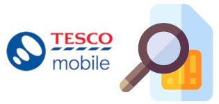 Tesco Mobile logo with SIM card