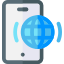 Smartphone and internet symbol