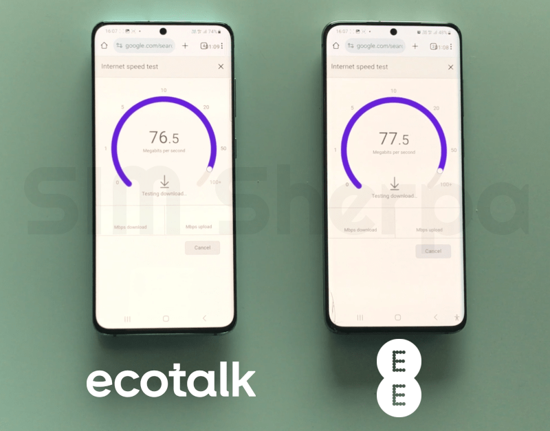 Photo of speed tests