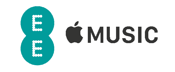 EE and Apple Music logos