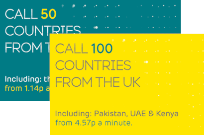 Call 100 countries from the UK
