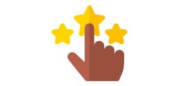 A hand pointing to the stars