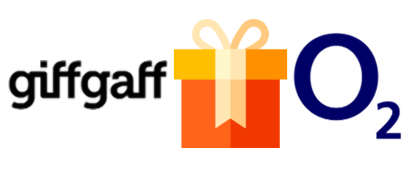 giffgaff and O2 logos with a gift