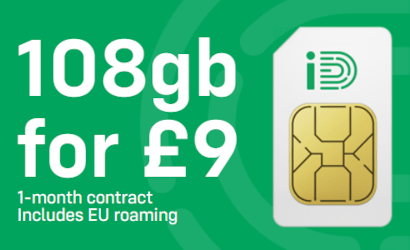 108GB for £9 banner