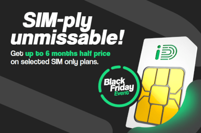 SIM-ply unmissable lettering and an iD SIM card