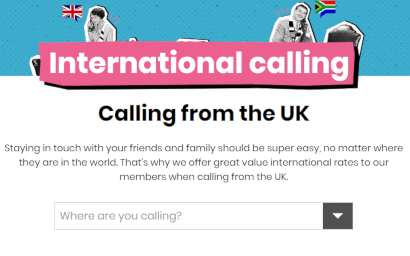 International calling from the UK
