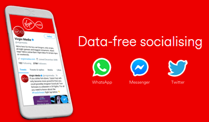 Virgin Mobile data free socialising