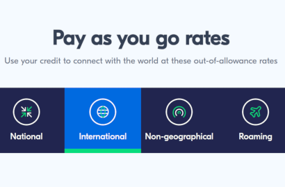 International pay as you go rates on Lyca
