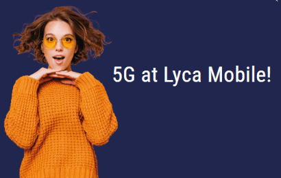 Banner that reads '5G at Lyca Mobile!'
