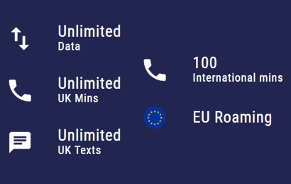 Screenshot of allowances in Lyca's unlimited data deals