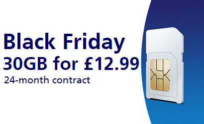 O2 30GB for £12.99 SIM only offer