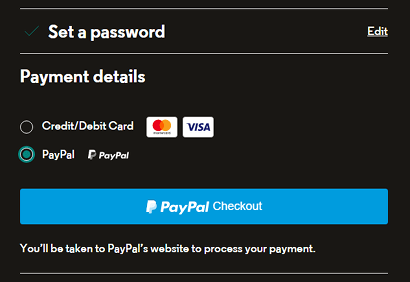 Pay via Paypal on mobile networks