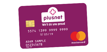 A Plusnet Mobile pre-paid Mastercard