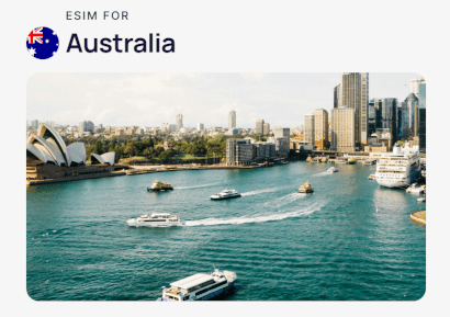 Australia eSIM and photo of Sydney