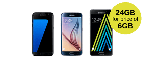 Samsung Galaxy 24GB for 6GB