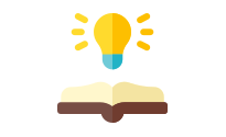 Book with a lightbulb