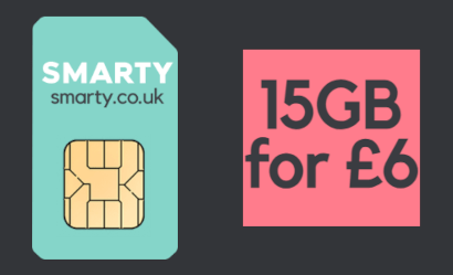 SMARTY 15GB for &pound;6 banner
