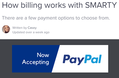 SMARTY international payments