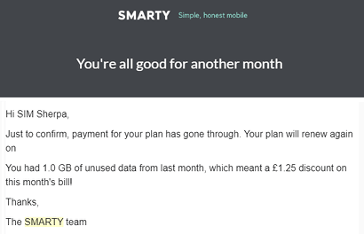 SMARTY data discount
