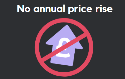 No annual price rise banner