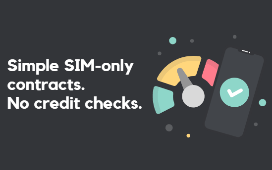 Simple SIM only plans. No credit checks banner