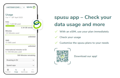 Screenshot of spusu's app