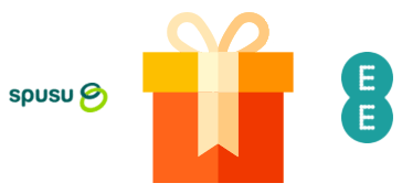 Gift box with spusu and EE logos