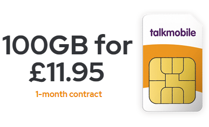 Talkmobile 100GB deal