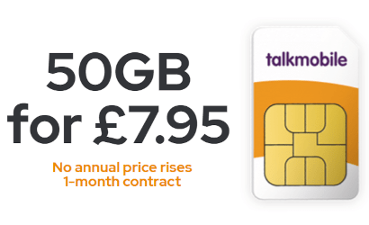 Talkmobile Black Friday offer from last year