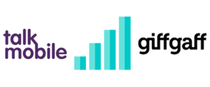 giffgaff and Talkmobile logo with mobile signal bars