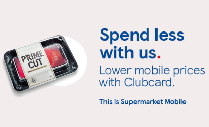 Tesco Mobile earn Clubcard points banner