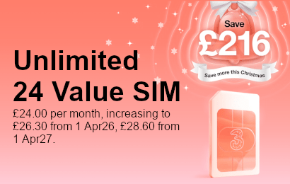Save &pound;216 Christmas bell and a SIM card