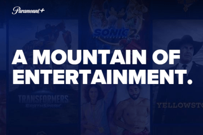 Paramount mountain of entertainment banner