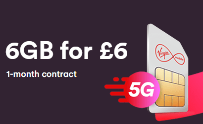 Virgin Mobile 6GB for &pound;6 banner