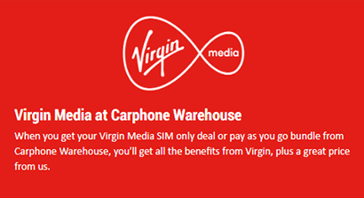 Virgin benefits on Carphone Warehouse
