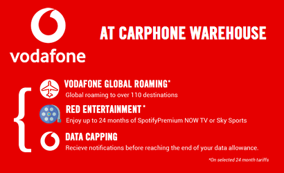Vodafone benefits via Carphone Warehouse