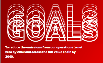 Vodafone network carbon emissions goal