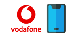 Vodafone logo with phone