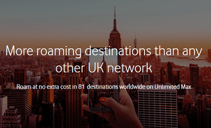 More roaming than any other UK network banner