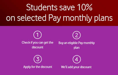 Vodafone student discounts
