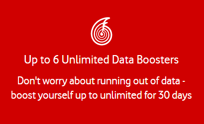 Concentric Vodafone logo to indicate unlimited data