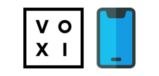 VOXI logo with phone