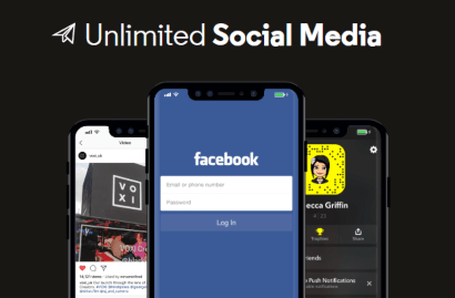 Unlimited data for social media