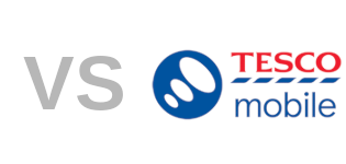 vs Tesco logo