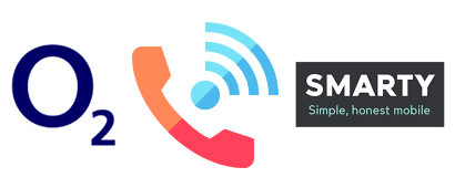 O2 and SMARTY logo with WiFi calling